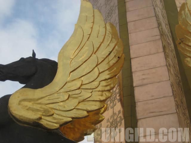 ЗОЛОЧЕНИЕ, Астана,монумент - бронза,литье, мордан